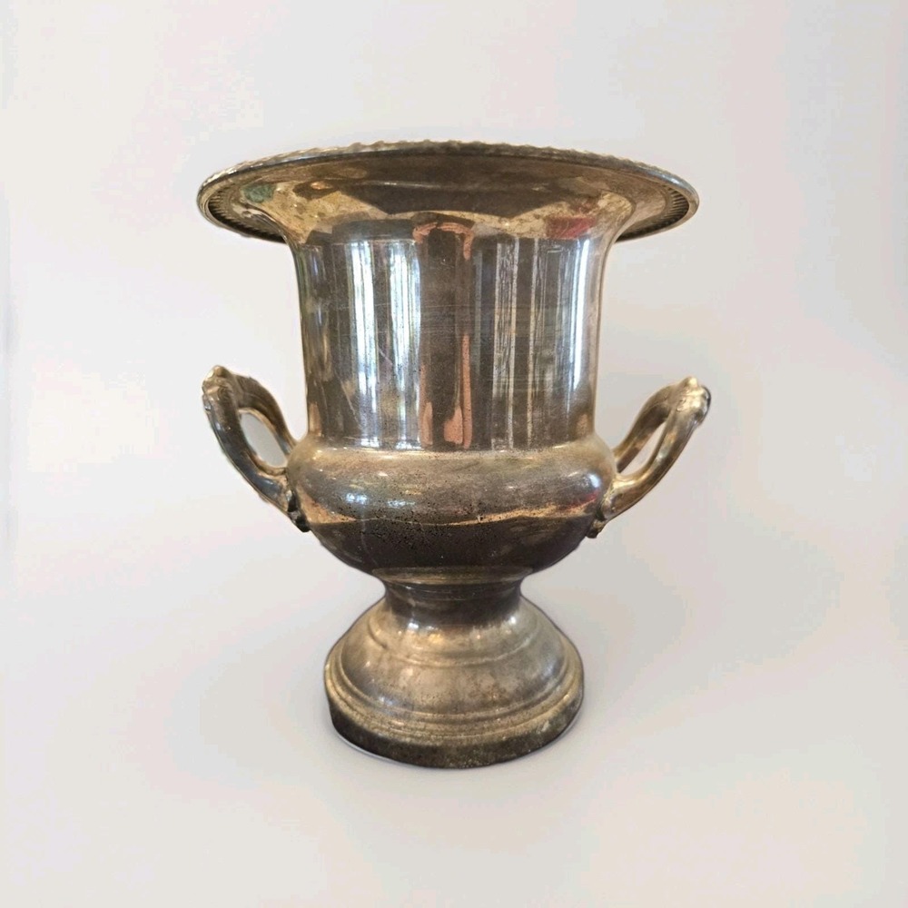 Vintage Leonard Silver Plated Trophy Cup Urn Champagne Chiller Bar Ice Bucket